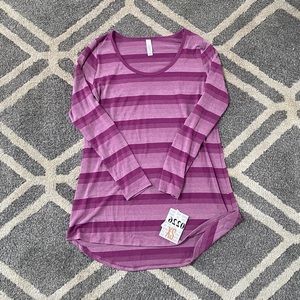 Lularoe purple striped lynnae